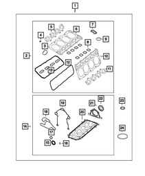 Engine Gasket Kit - Mopar (68417512AA)