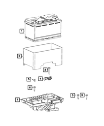 Storage Battery, Europe, Middle East - Mopar (BE0H7800AB)