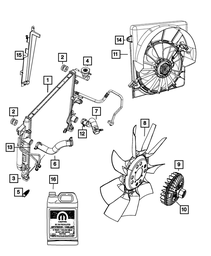 Engine Cooling Radiator - Mopar (68033227AA)