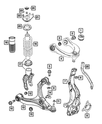 Front Coil Spring, Right - Mopar (68506663AA)