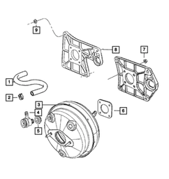 Power Brake Booster - Mopar (68045999AD)