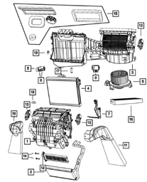 Air Conditioning Evaporator - Mopar (68154897AB)